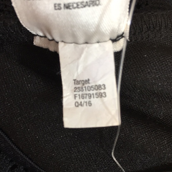 NWT Mossimo Swim Black One Piece Swimsuit Womens Large Halter - Picture 14 of 15